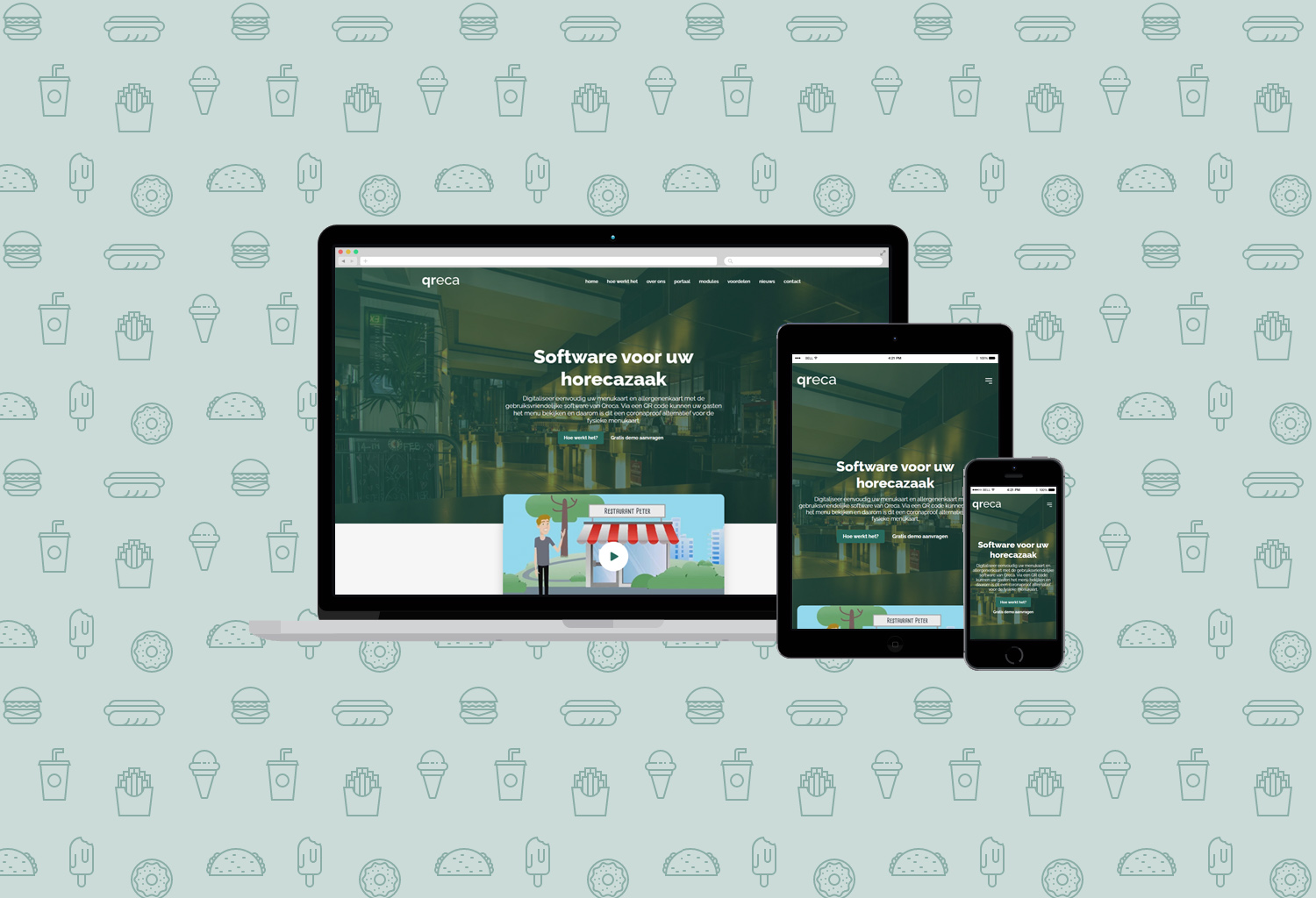 Afbeelding van Qreca website